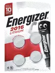 Energizer CR2016 nappiparisto 3V, 1 kpl=4 paristoa - Paristot, varavirtalähteet - 9312873 - 1