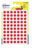 Avery PSA08B Tarra pyöreä 8mm punainen - Tarra-etiketit - 8065883 - 1