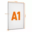 Durable Snapkehys alumiini OUTDOOR A1 - Ulkomainostelineet ja tarvikkeet - 506023 - 2