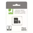 Muistikortti Q-Connect Micro SDHC 8 GB Class10 - Muistitikut, CD-, DVD-levyt - 393573 - 2