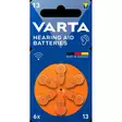 Paristo Varta Hearing Aid Batteries 13/6KPL - Paristot, varavirtalähteet - 395043 - 1