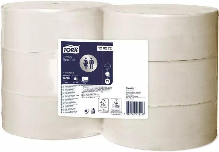 WC-paperi TORK Advanced T1 Jumbo - Wc- ja talouspaperit - 113223 - 1