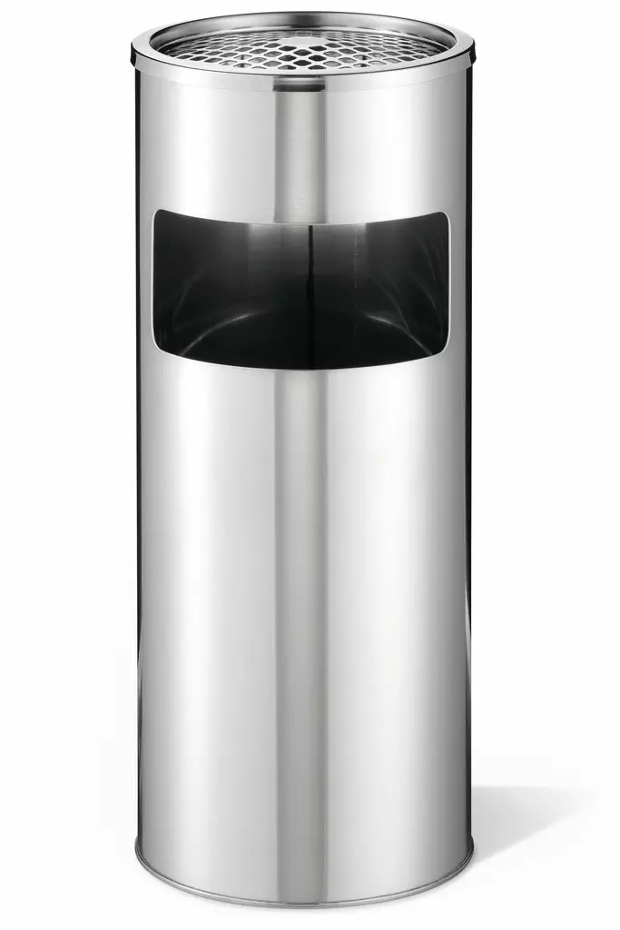 Durable roskakori ruostumatonta terästä 17L pyöreä tuhkakupilla - Paperikorit, roskakorit - 337323 - 1