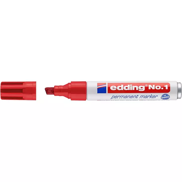 Merkintäkynä edding No.1 pysyvä punainen - Merkkauskynät, -tussit - 451113 - 1
