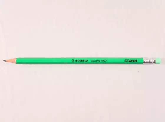 Lyijykynä Stabilo Swano 4907/G HB kumipää fluore vihreä /12kpl - Lyijykynät - 51043 - 1