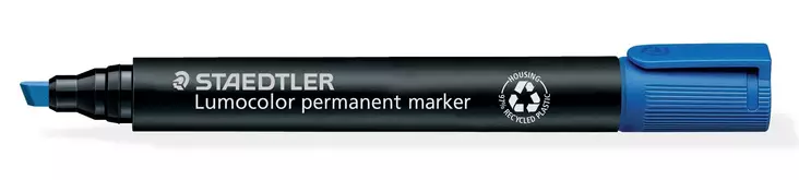 Staedtler Lumocolor 350 huopakynä viisto 2-5 mm permanent sininen - Merkkauskynät, -tussit - STA350-3 - 1