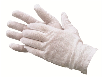 Aluskäsine puuvilla M valk.12paria/pkt - Siivous-, suojakäsineet - 270103 - 1