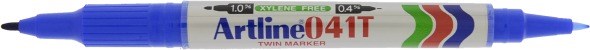 Artline 041T Twin Marker Sininen - Merkkauskynät, -tussit - ART004113 - 1