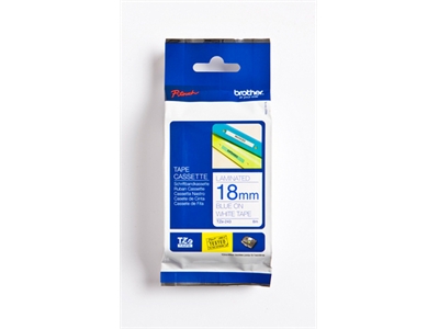 Brother TZe-243 18mm valkoinen/sininen tarrakasetti - Brother tarrakirjoittimet ja tarrateipit - TZ-243 - 1