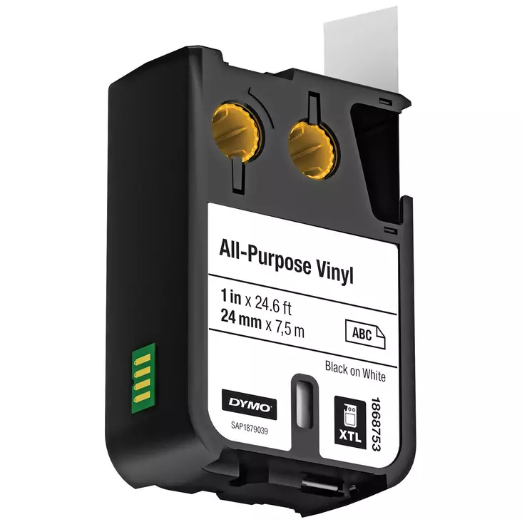 Dymo XLT teippi 24mm mus/valk tarrakase - Dymo tarrakirjoittimet ja tarrateipit - 1868753 - 1