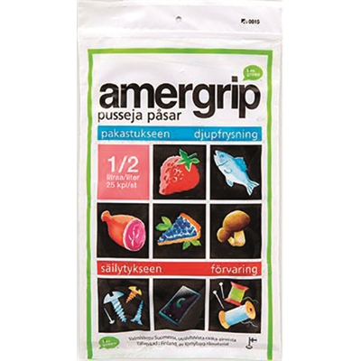 Grip-pussi Amergrip 0,5 l/25kpl - Salpapussit - 264193 - 1