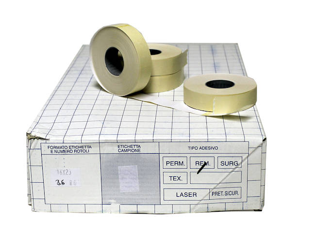 Hinnoittelukoneen etiketti 16x18 - Hinnoittelulaitteet ja tarvikkeet - 8043 - 1