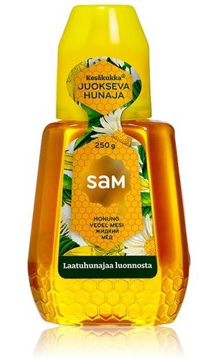 Hunaja Kesäkukka juokseva Sam 250g - Sokerit, hunajat ja makeutusaine - 269263 - 2