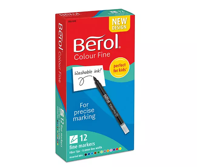 Huopakynä Bero lFine värilajitelma /12 - Merkkauskynät, -tussit - 89923 - 1