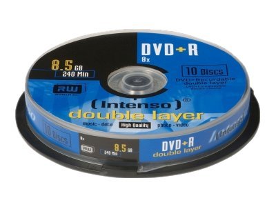 Intenso 10x DVD+R DL 8.5GB - Muistitikut, CD-, DVD-levyt - 987687143 - 1