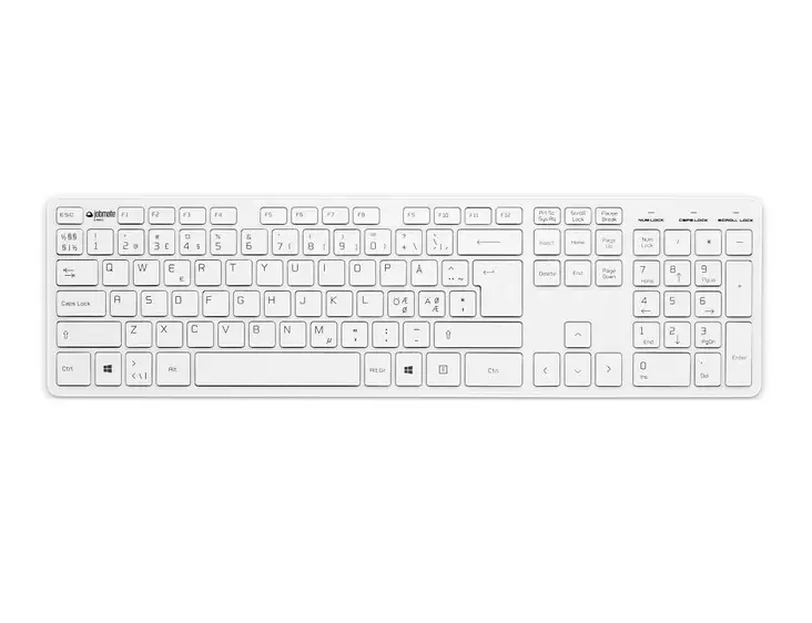 Jobmate Slim näppäimistö valkoinen - Näppäimistöt - TC508103 - 1