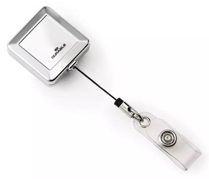 Jojo Durable Quadro nimikortille 10 kpl, kromi - Nimikortit, kongressineulat, kaulanauhat - 832523 - 1