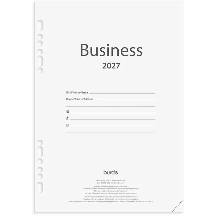 Kalenteripaketti Business 12 kk 2027 - Järjestelmäkalenterit - 10223 - 1