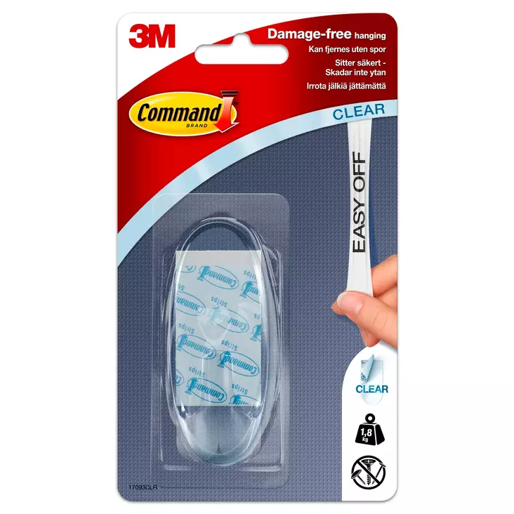 Kirkas Command ripustuskoukku, ovaali - Kiinnitystarrat, -teipit - 7100182053 - 1