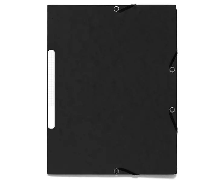 Kulmalukkokansio A4 läpillä, musta - Kansiot - 13353 - 1