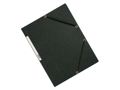 Kulmalukkosalkku Q-Connect A4 kartonki musta - Kansiot - 202063 - 1