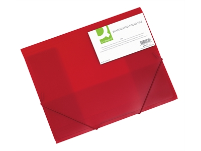 Kulmalukkosalkku Q-Connect PP frost punainen - Kansiot - 202053 - 1