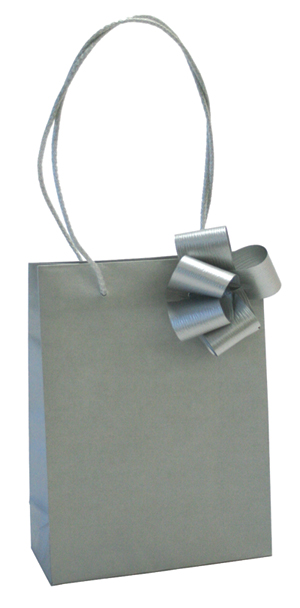 Lahjakassi hopea, vetorusetilla - Lahjapakkaaminen - 37193 - 1