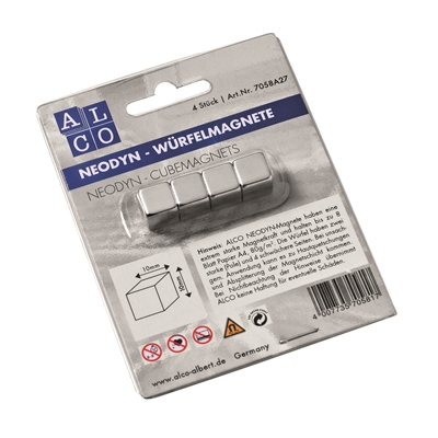 Lasitaulumagneetti Cube 10x10x10mm/4kpl - Taulutarvikkeet - 500373 - 1