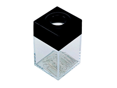 Liitinrasia QC musta/kirkas sis. liittimiä. - Paperiliittimet,-puristimet,liitinrasiat - 276913 - 1