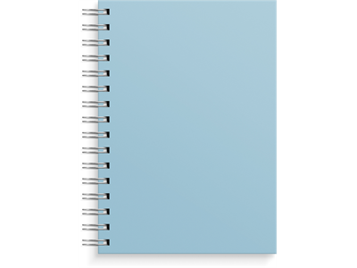 Muistikirja A5 viivoitettu sininen - Muisti- ja konttorikirjat - 18323 - 1