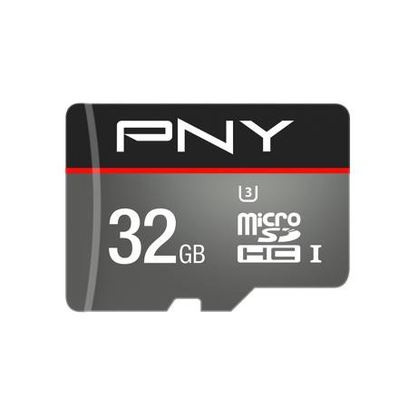 Muistikortti Micro SD 32GB 4K Turbo Class 10 w/adapter - Muistitikut, CD-, DVD-levyt - PNY32113 - 1