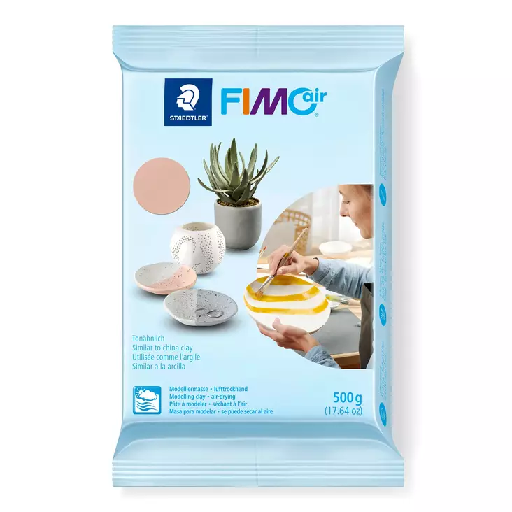 Muovailusavi FIMO AIR 500g vaaleanpunain - Muovailuvahat - STA810043 - 1