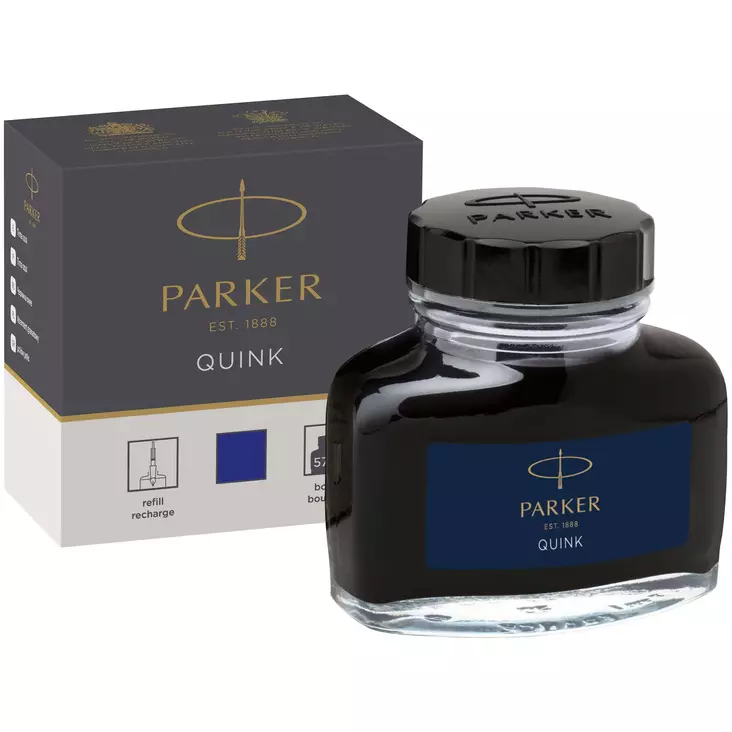 Mustepullo Parker Quink 57 ml sininen - Kuivamustekynät - 121613 - 2