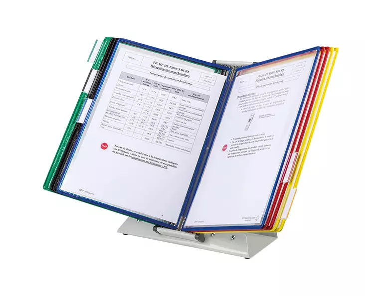 Pikahakuteline pöydälle Tarifold 434309 + 30 taskua - Selailutelineet, pikahakutelineet - 10903 - 1