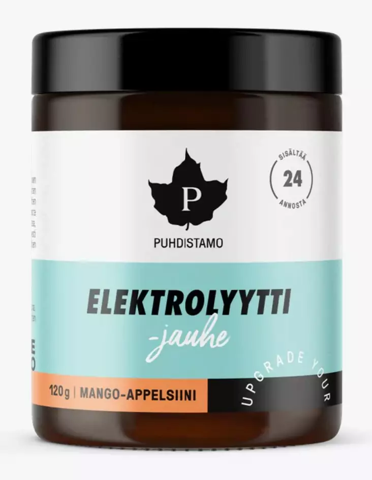 Puhdistamo Elektrolyyttijauhe Mango-appelsiini - 120 g - Mineraalit ja elektrolyytit - 000053 - 1