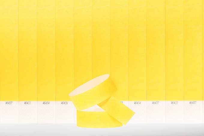 Ranneke tyvek "pääsylippu" keltainen - Vihkot ja lehtiöt - 130413 - 1