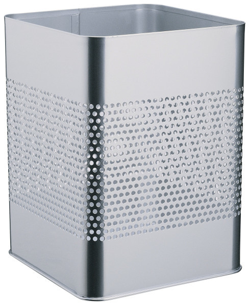 Roska-astia Durable Metal Square 18,5L teräs - Paperikorit, roskakorit - DU332123 - 1