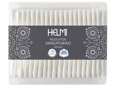 Vanupuikko Helmi/200 kpl, muoviton - Suojaliinat, pefletit, kasvopyyhkeet - 206223 - 1