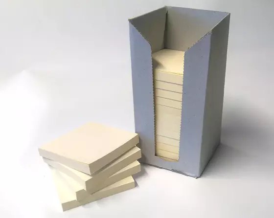 Viestilappu Eco 76x76mm keltainen - Viestilaput, muistilaput, kuutiot - 78903 - 1