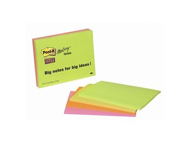 Viestilappu Post-it Super Sticky Meeting Notes /4 kpl - Viestilaput, muistilaput, kuutiot - 236543 - 1