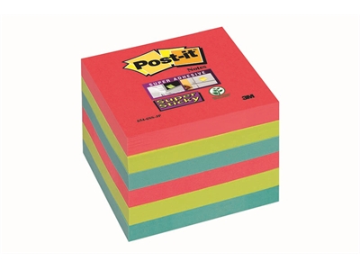 Viestilappu Super Sticky Bora Bora 76x76mm 6 kpl - Viestilaput, muistilaput, kuutiot - 236723 - 1