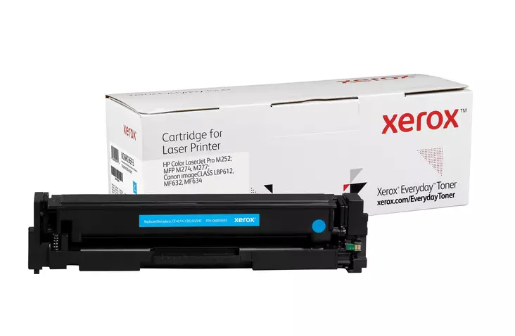 Xerox Everyday High Yield Cyan värikasetti HP 201X 2.3K - Hp laserkasetit - 006R03693 - 1