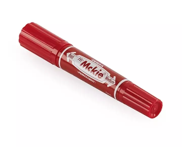 Zebra Permanent Marker punainen 2-päinen - Merkkauskynät, -tussit - 2252033 - 1