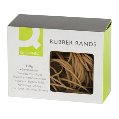 Kumirengas Q-Connect nro 16 1.5X60mm ruskea/100g - Kumirenkaat - 252404 - 2