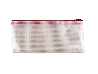 Vetoketjutasku vahvistettu verkko 250 mic punainen ketju - Vetoketjutaskut - 204134 - 1