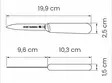 Vihannesveitsi 9,5 cm Professional - Tramontina - 24625104 - 3