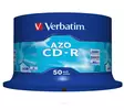 CD-R-levy Verbatim AZO Crystal 700 MB 52x /50 - Muistitikut, CD-, DVD-levyt - 52374 - 1