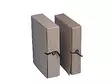 Arkistokotelo A4 nappi/nauha 10cm ruskea - Arkistointi - 200014 - 1