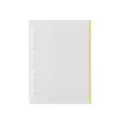 Kansiotasku Q-Connect A4 PP70 LS keltainen reuna/100 - Kansiotaskut - 204144 - 1