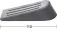 Ovikiila harmaa kumi pituus 110mm - Työpistetarvikkeet - 8094 - 1